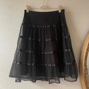 2000s Y2K Forever 21 Circus Whimsy Mesh Skirt